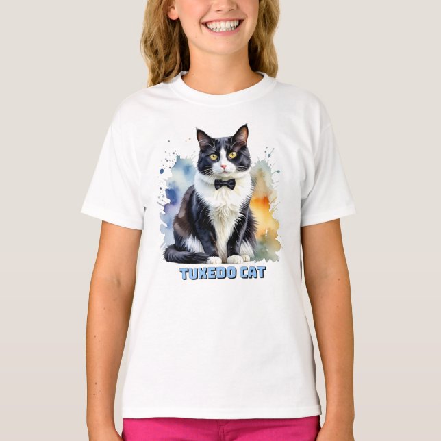 Camiseta Gato Esmoquin Elegante (Anverso)