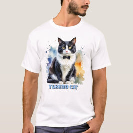 Camiseta Gato Esmoquin Elegante