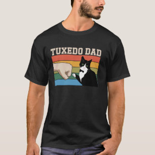 Camiseta Gato Esmoquin Padre Amante del Gato Esmoquin