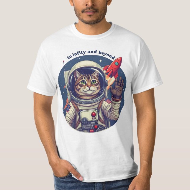 Camiseta Gato espacial (Anverso)