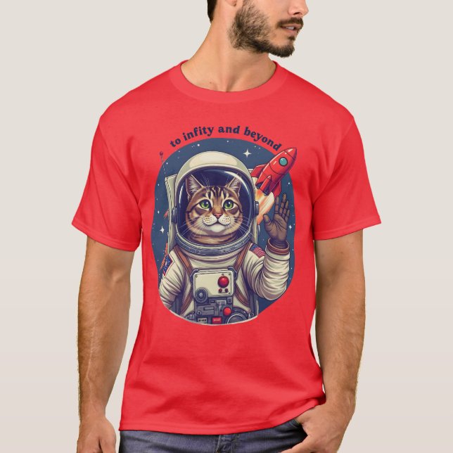 Camiseta Gato espacial (Anverso)