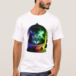 Camiseta Gato espacial
