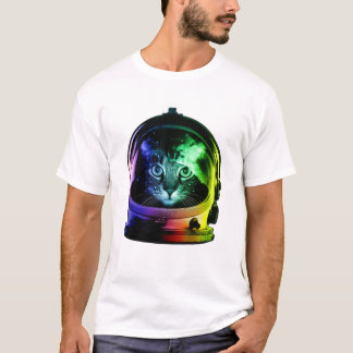 Camiseta Gato espacial