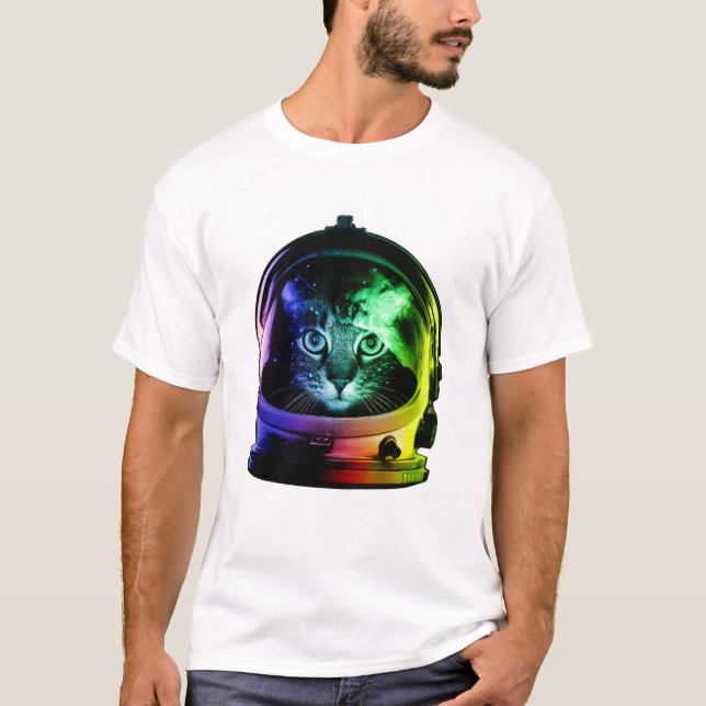 Camiseta Gato espacial (Anverso)