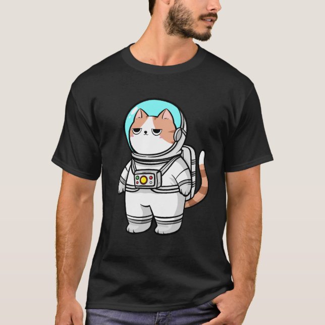 Camiseta Gato espacial (Anverso)