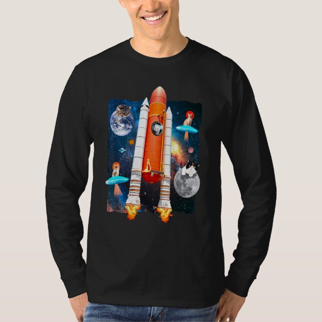 Camiseta Gato Espacial (Anverso)