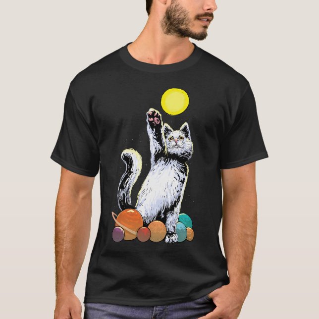 Camiseta Gato espacial (Anverso)