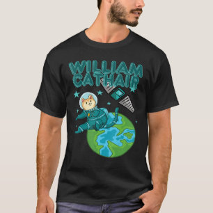Camiseta Gato espacial astronauta de William Cathair Planet