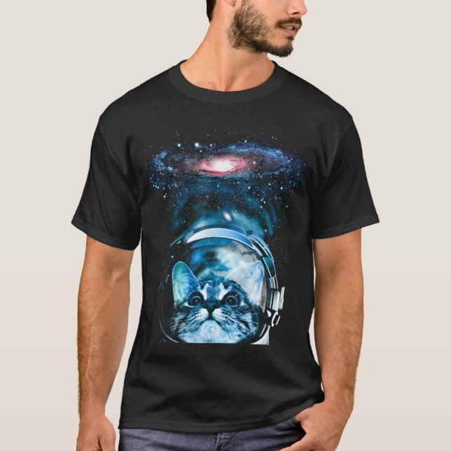 Camiseta Gato espacial v2 (Anverso)