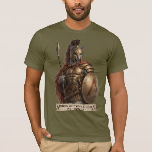 Camiseta Gato Espartano Azul Ruso