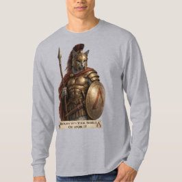 Camiseta Gato Espartano Azul Ruso