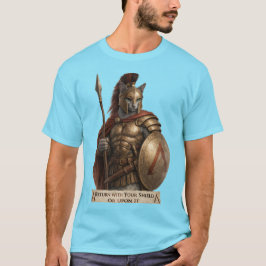 Camiseta Gato Espartano Azul Ruso