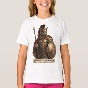 Camiseta Gato Espartano Azul Ruso
