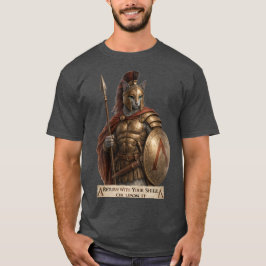 Camiseta Gato Espartano Azul Ruso