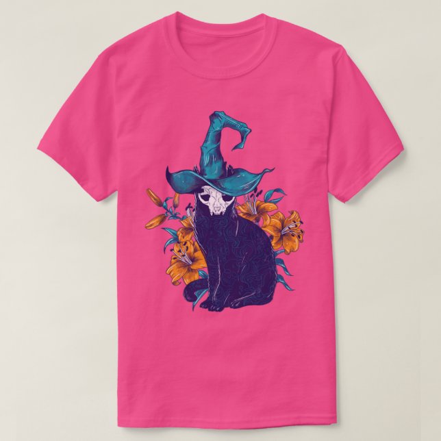 Camiseta Gato espeluznante2 (Diseño del anverso)