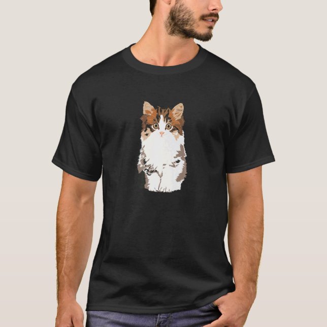 Camiseta Gato Esponjoso (Anverso)