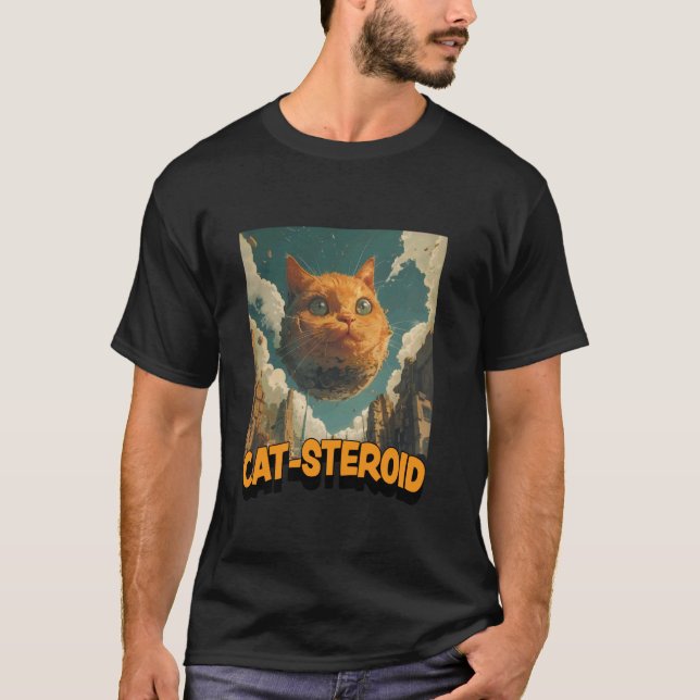 Camiseta Gato Esteroide - Gatos como un Asteroide - Ilustra (Anverso)
