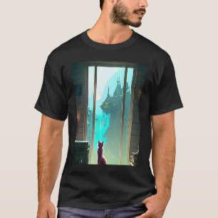 Camiseta gato estético hip hop lo fi chillhop ritmos relaja