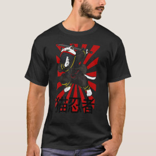 Camiseta Gato estético Ninja Kitten de estilo japonés vinta