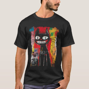 Camiseta Gato estilo Pop Art 90s Graffiti para hombres