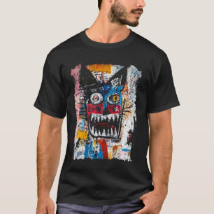 Camiseta Gato estilo Pop Art graffiti de los 90