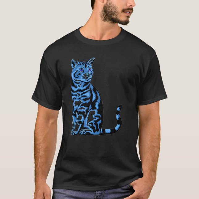 Camiseta Gato estilo retro (Anverso)
