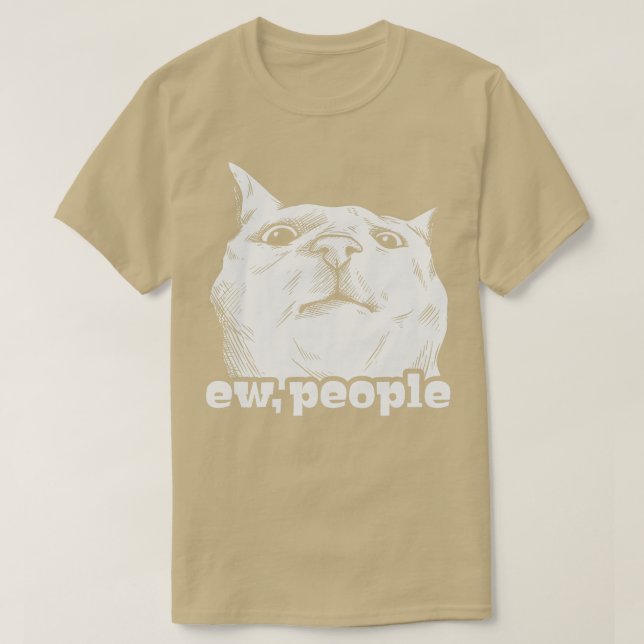 Camiseta Gato Ew Gracioso (Diseño del anverso)