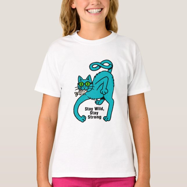 Camiseta Gato expresivo extravagante (Anverso)