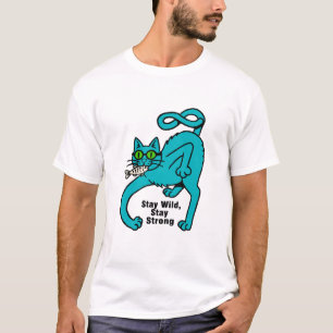 Camiseta Gato expresivo extravagante