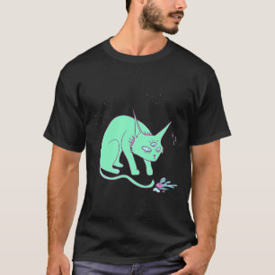 Camiseta Gato Extranjero Con Pescado