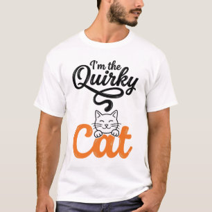 Camiseta Gato extravagante grabado vintage diseño amante de