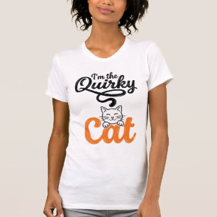 Camiseta Gato extravagante grabado vintage diseño amante de