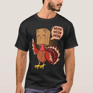 Camiseta Gato falso de Acción de Gracias Perro Turco de Acc