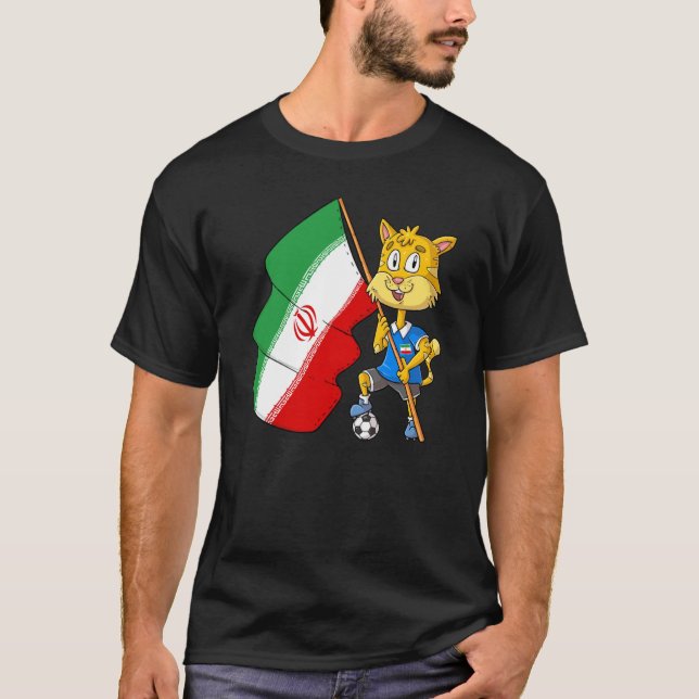 Camiseta Gato fan de Irán (Anverso)
