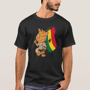Camiseta Gato fanático de Ghana