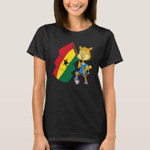 Camiseta Gato fanático de Ghana