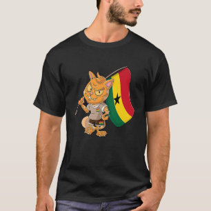 Camiseta Gato fanático de Ghana  1