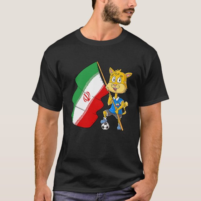 Camiseta Gato fanático de Irán (Anverso)
