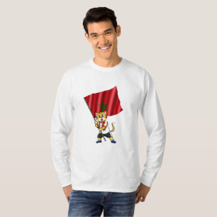 Camiseta gato fanático de Marruecos