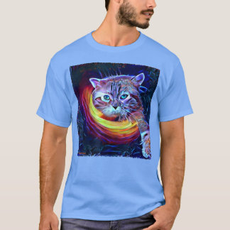 Camiseta Gato Fantasía Dentro Del Agujero Negro Se Alcanza 