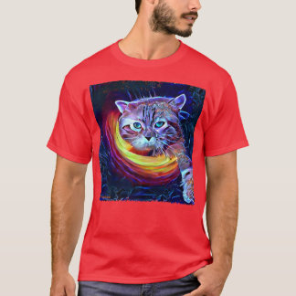 Camiseta Gato Fantasía Dentro Del Agujero Negro Se Alcanza 