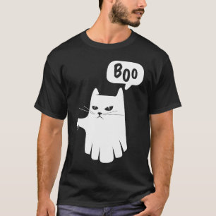 Camiseta Gato fantasma de Boo desaprueba Halloween de Desap