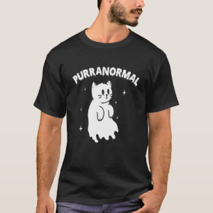 Camiseta Gato fantasma de Halloween paranormal