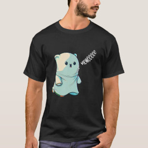 Camiseta Gato fantasma gracioso disfraz de Halloween Kawaii