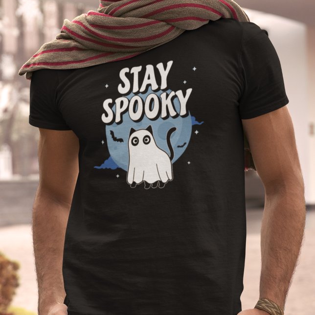 Camiseta Gato fantasma inquieto (Subido por el creador)