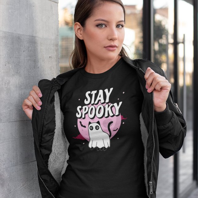 Camiseta Gato fantasma inquieto (Subido por el creador)