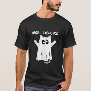 Camiseta Gato Fantasma Me Refiero A Boo Halloween Para El G