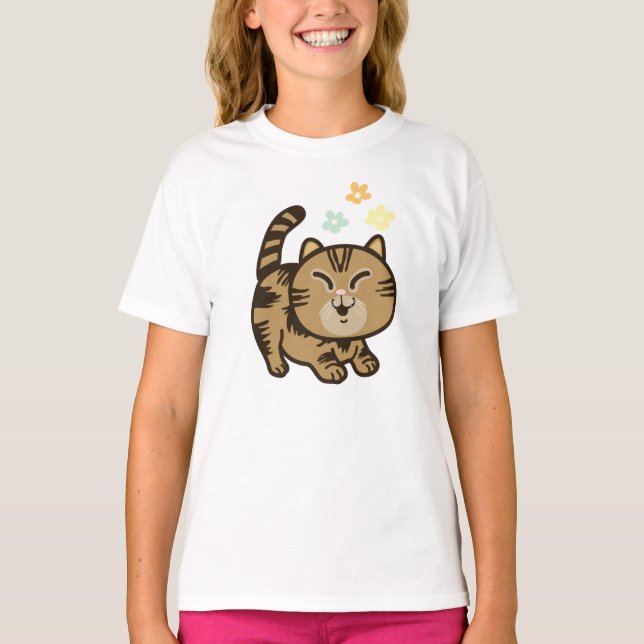 Camiseta Gato feliz (Anverso)
