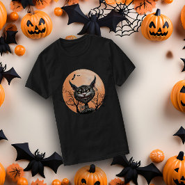 Camiseta Gato feliz de Gótico de Halloween