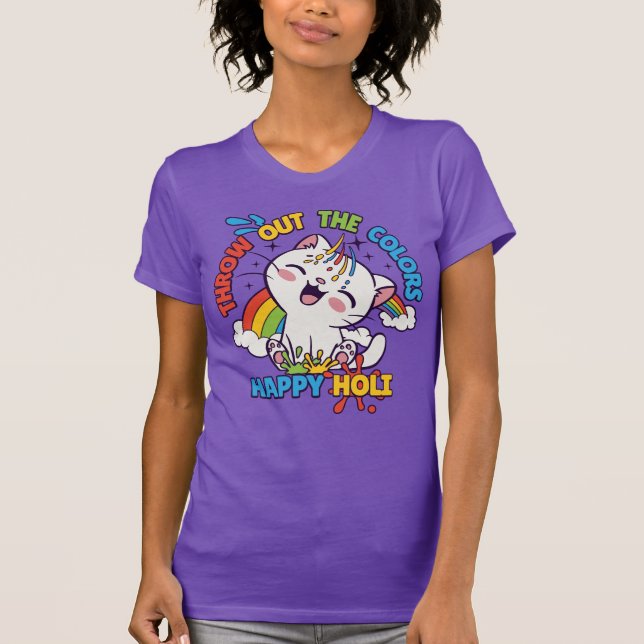 Camiseta Gato feliz de Holi (Anverso)